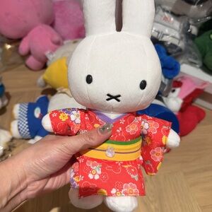 Miffy Plush in Floral Red Outfit